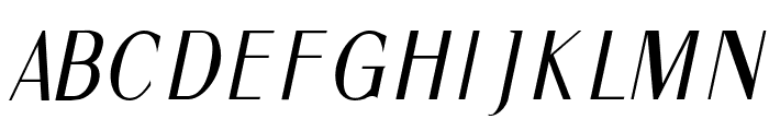 Fine Sans Italic Font LOWERCASE