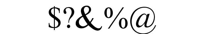 Fine Serif Font OTHER CHARS