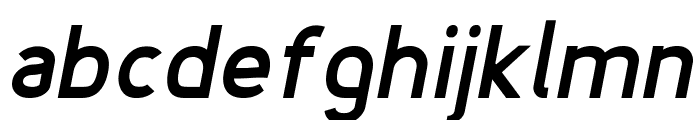 Fineness Pro Black Italic Font LOWERCASE