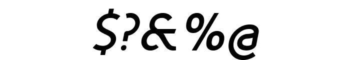 Fineness Pro Bold Italic Font OTHER CHARS