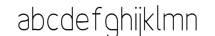 Fineness Pro ExtraLight Cond Font LOWERCASE