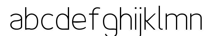 Fineness Pro ExtraLight Font LOWERCASE