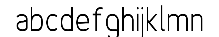 Fineness Pro Light Cond Font LOWERCASE