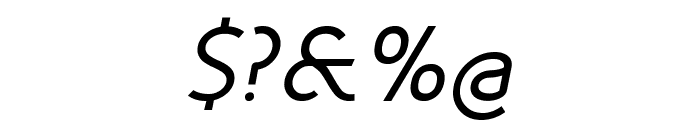 Fineness Pro Regular Italic Font OTHER CHARS