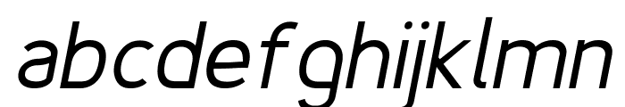 Fineness Pro Regular Italic Font LOWERCASE