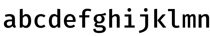Fira Mono Medium Font LOWERCASE