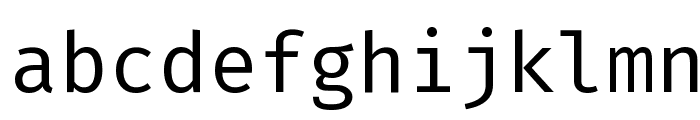 Fira Mono Font LOWERCASE