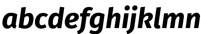 Fira Sans Bold Italic Font LOWERCASE
