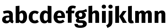 Fira Sans Bold Font LOWERCASE