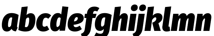 Fira Sans Condensed Black Italic Font LOWERCASE