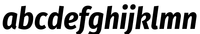 Fira Sans Condensed Bold Italic Font LOWERCASE