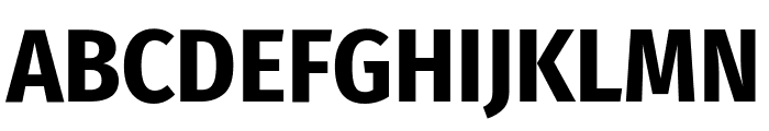Fira Sans Condensed Bold Font UPPERCASE