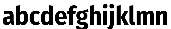 Fira Sans Condensed Bold Font LOWERCASE