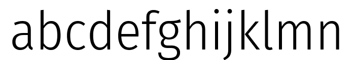 Fira Sans Condensed Light Font LOWERCASE