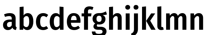Fira Sans Condensed Medium Font LOWERCASE