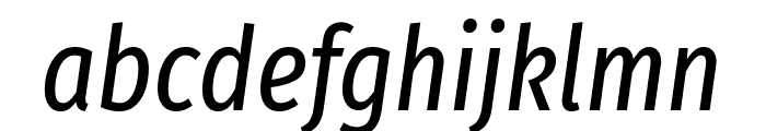Fira Sans Extra Condensed Italic Font LOWERCASE