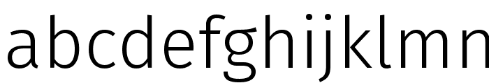 Fira Sans Light Font LOWERCASE