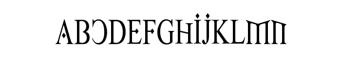 Fire Of Ysgard Condensed Font LOWERCASE