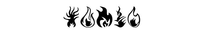 Fire Font OTHER CHARS
