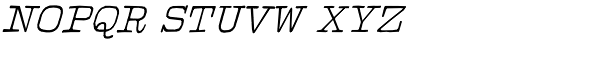 Firenza Text Italic Font UPPERCASE