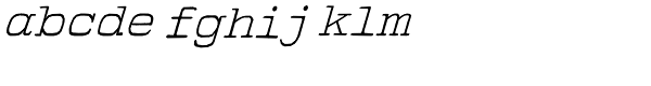 Firenza Text Italic Font LOWERCASE