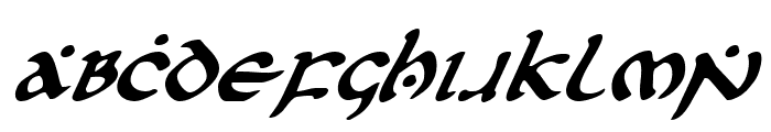 First Order Italic Font UPPERCASE