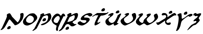 First Order Italic Font LOWERCASE