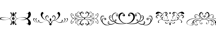 filigrees and ornaments ST Font LOWERCASE