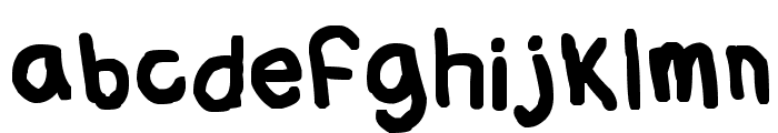 Flabby Bums handwriting Font LOWERCASE