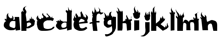 Flame Font LOWERCASE