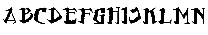 Flat-Earth-Scribe Font UPPERCASE