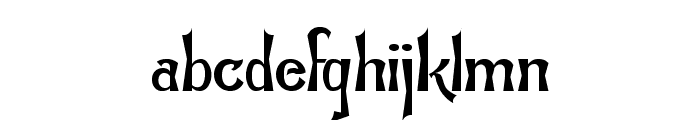 Flemish-Normal Font LOWERCASE