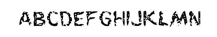 Flesh-Eating Comic Regular Font LOWERCASE