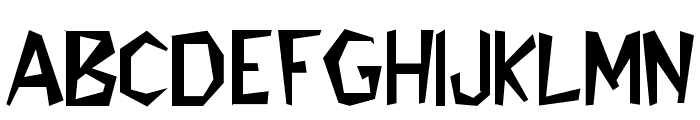 Flintstone Font LOWERCASE