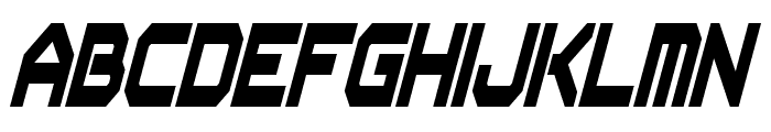 Flipbash Condensed Italic Font UPPERCASE