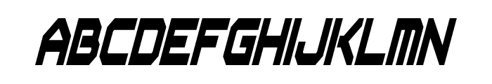 Flipbash Condensed Italic Font LOWERCASE