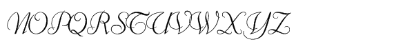 Florentine Cursive Regular Font UPPERCASE