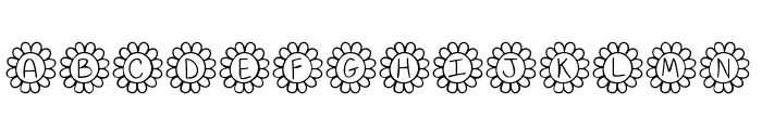 Flower Power Thin Font LOWERCASE