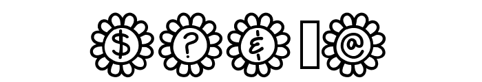 Flower Power Font OTHER CHARS