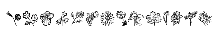 Flower-Show Font LOWERCASE