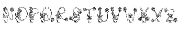 FlowerSketches Font LOWERCASE