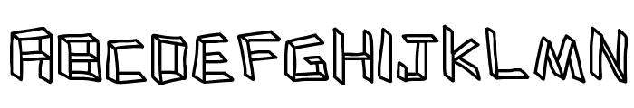 flatboard Font LOWERCASE