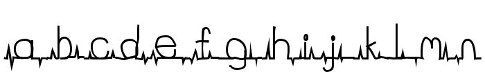 flatline Font LOWERCASE