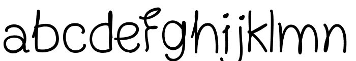FN Blocknote Hand Font LOWERCASE