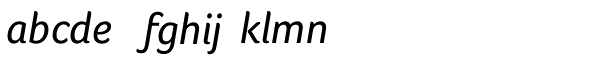 Foco Corp Italic Font LOWERCASE