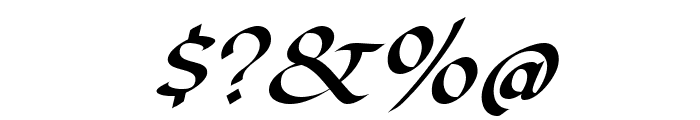 Fondamento Italic Font OTHER CHARS