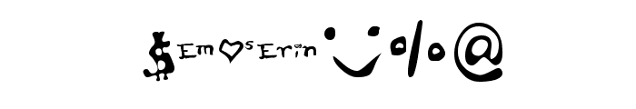 Font for Erin Font OTHER CHARS