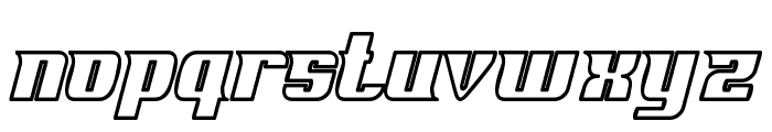 Fontovision IV outline Font LOWERCASE