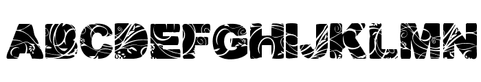 Forced Flowers Font UPPERCASE