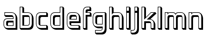 ForgottenFuturistShadow-Regular Font LOWERCASE